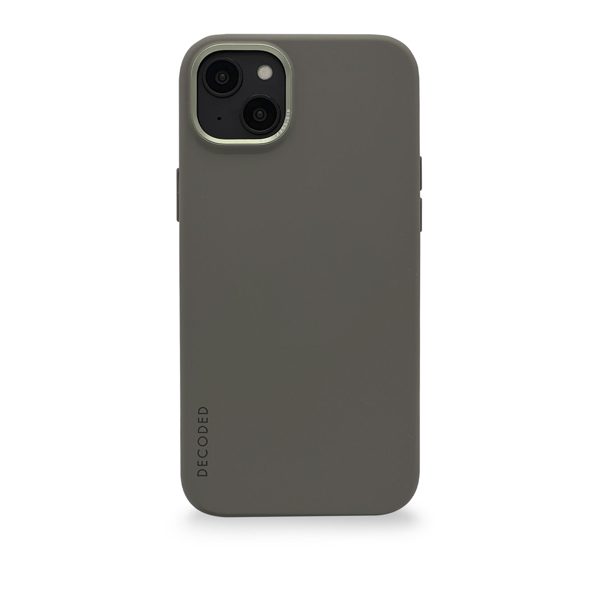 Olive DECODED AntiMicrobial Backcover, Silicone Apple, Backcover iPhone Olive, 14,