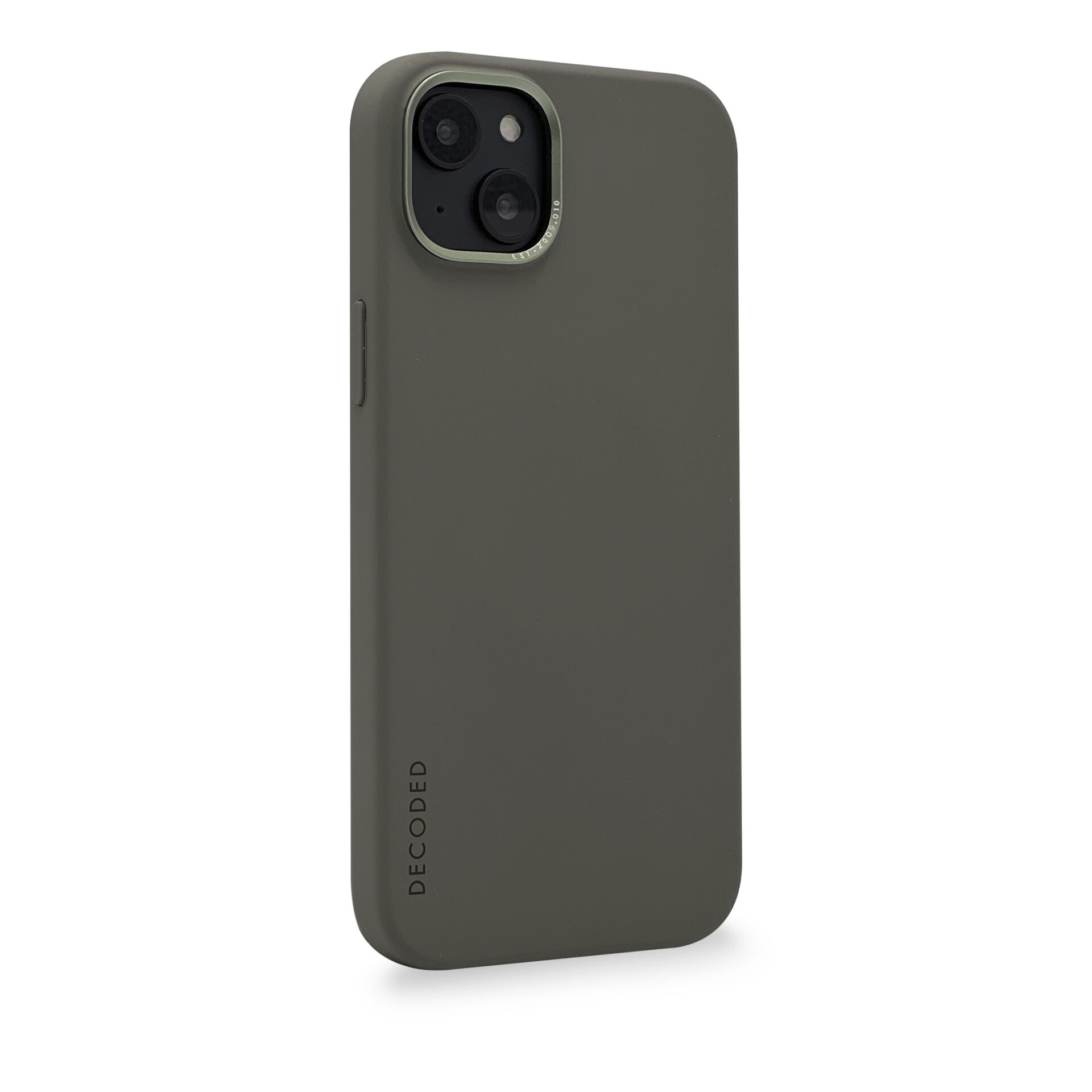 Olive DECODED AntiMicrobial Backcover, Silicone Apple, Backcover iPhone Olive, 14,