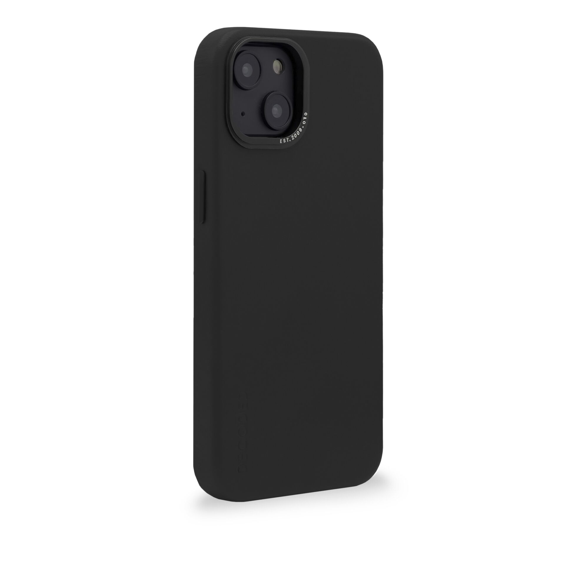 Backcover, iPhone Backcover Leather Apple, DECODED Black, 14, Black