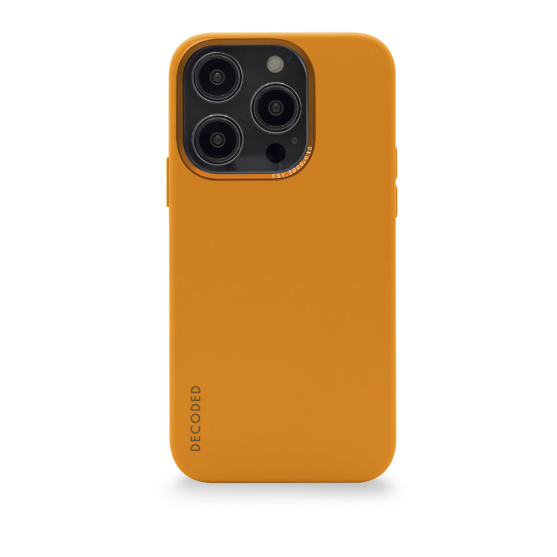 DECODED AntiMicrobial Silicone Backcover Apricot, Backcover, 14 Pro, iPhone Apple, Apricot