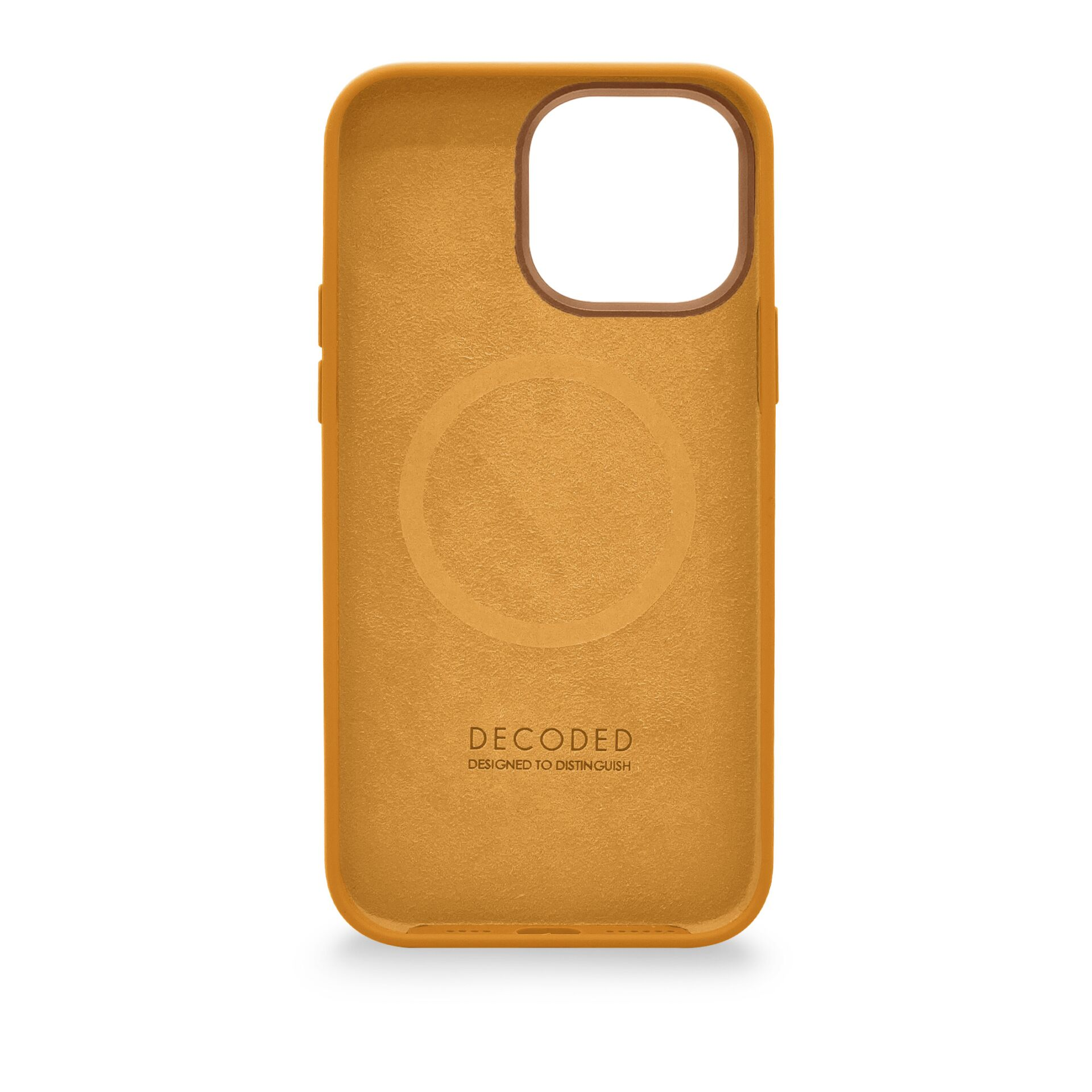 DECODED AntiMicrobial Silicone Backcover iPhone Backcover, Pro, 14 Apricot Apricot, Apple