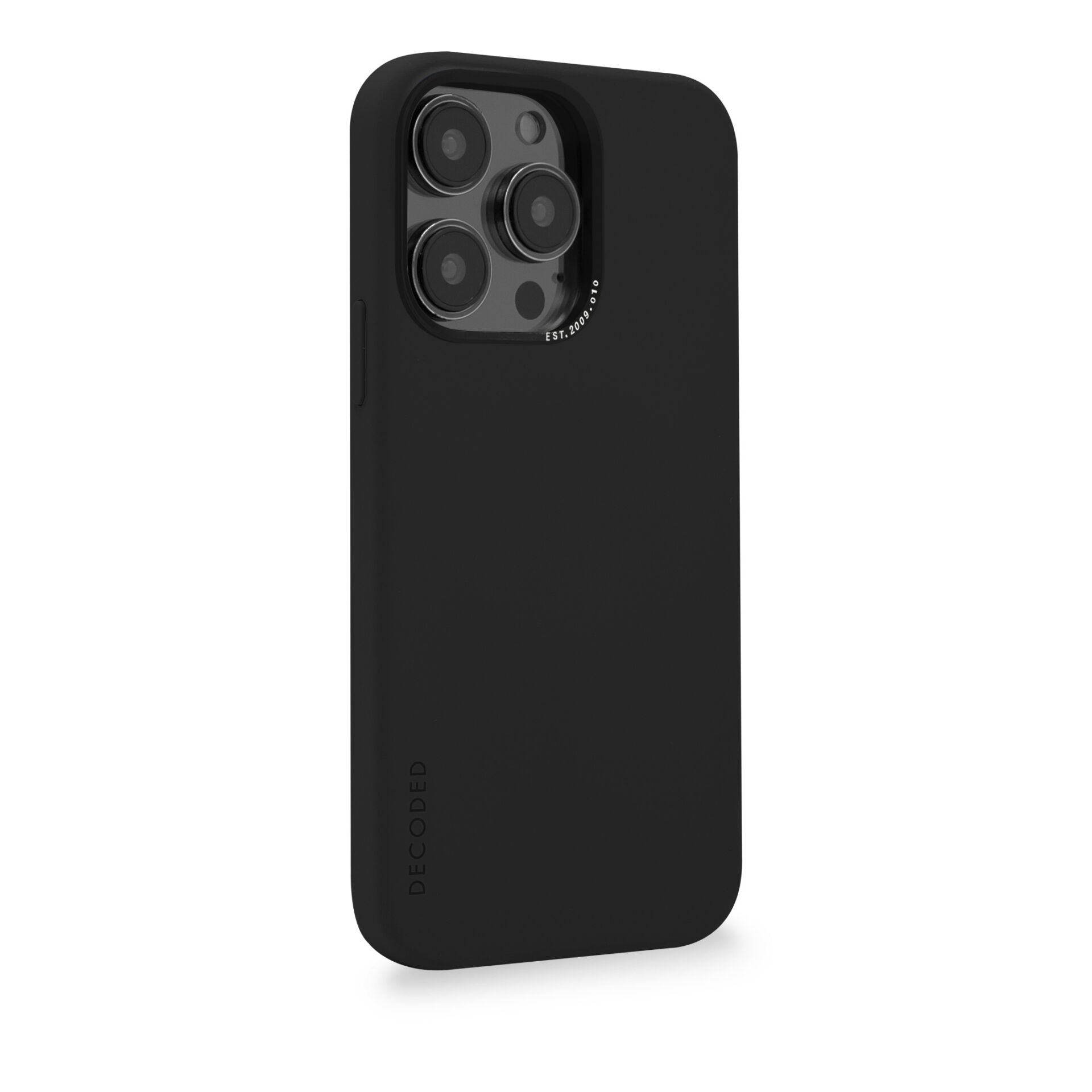 Charcoal Backcover, Charcoal, Silicone AntiMicrobial Apple, iPhone Backcover DECODED Pro, 14
