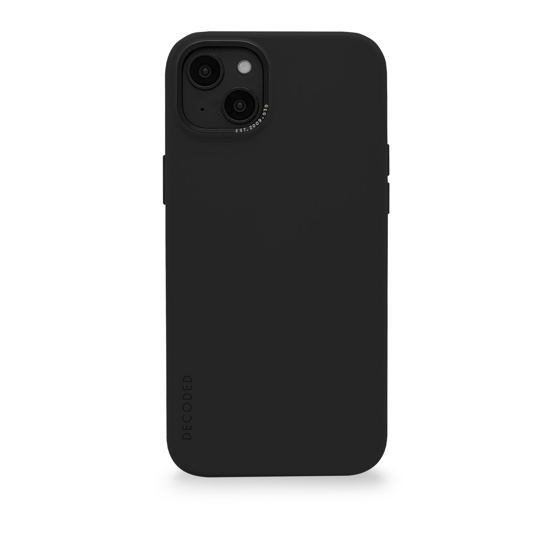 DECODED AntiMicrobial Backcover iPhone Charcoal Plus, Backcover, Apple, 14 Silicone Charcoal
