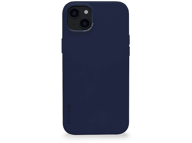 DECODED AntiMicrobial Silicone Backcover Navy Peony, Backcover, Apple, iPhone 14 Plus, Navy Peony