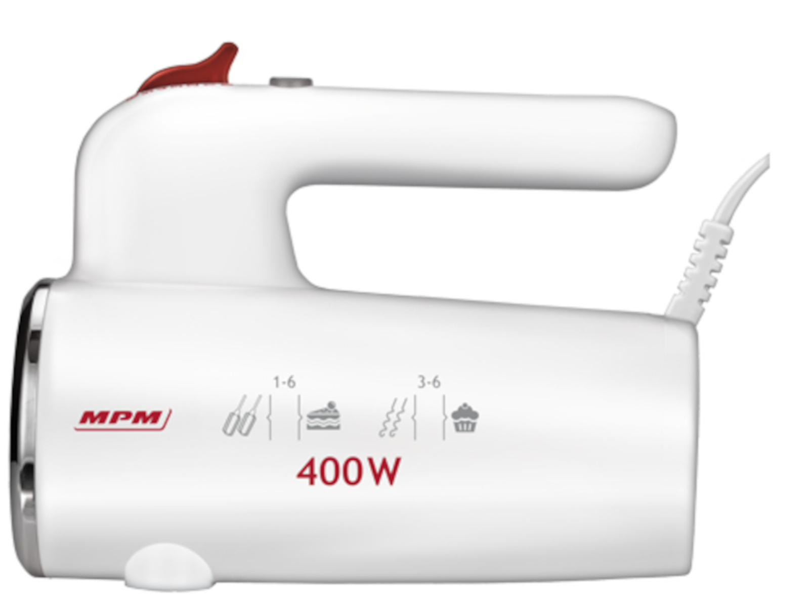 MPM MMR-18 Handmixer Weiß (400 9999 l) Watt