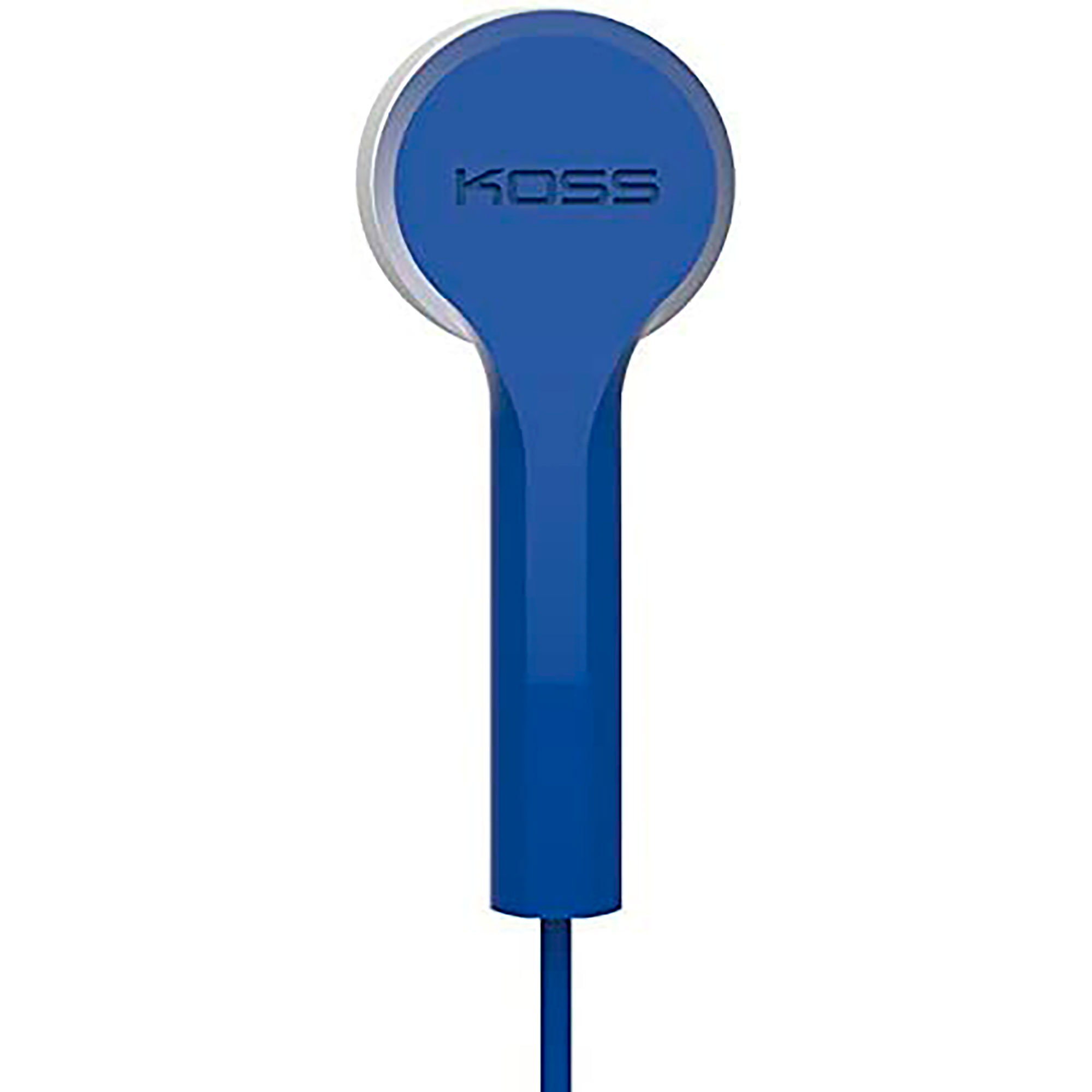 Auricular azul con el logo de KOSS.