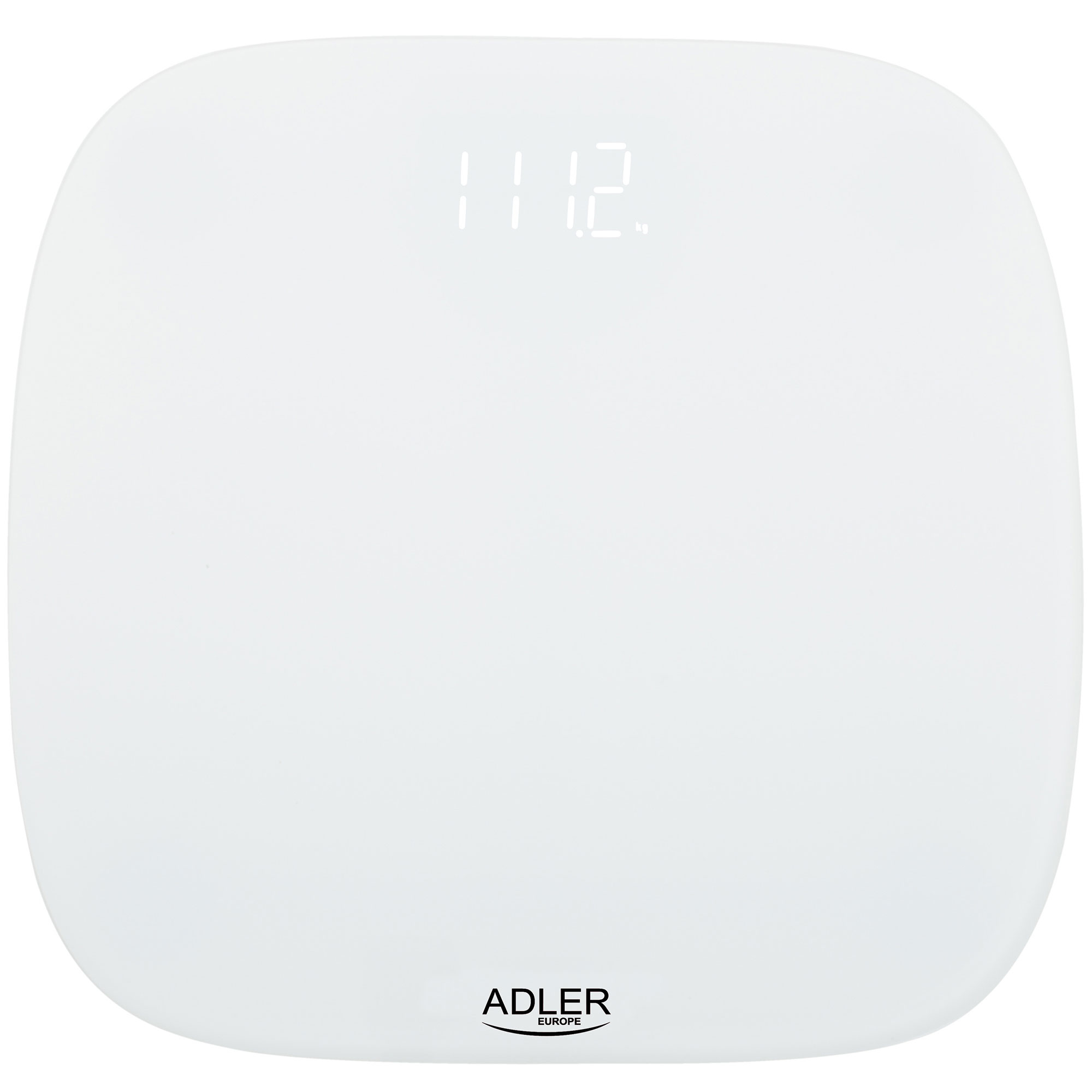 Biała waga cyfrowa z wyświetloną liczbą 111.2.