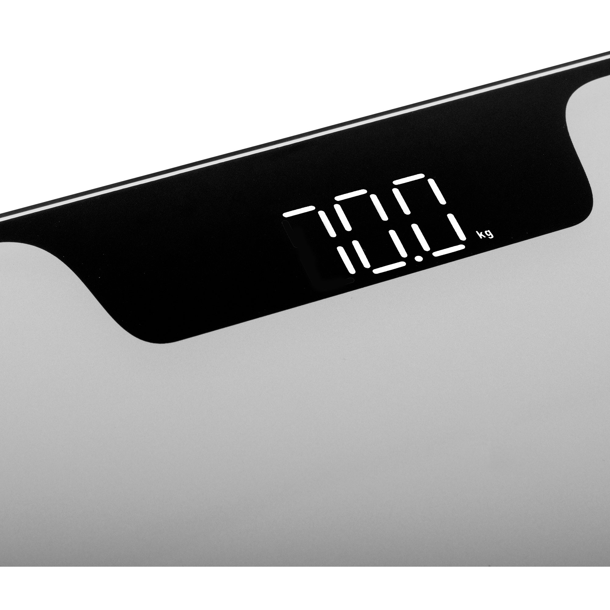 Zbliżenie wagi cyfrowej wyświetlającej 70,0 kg na czarnej i szarej powierzchni.