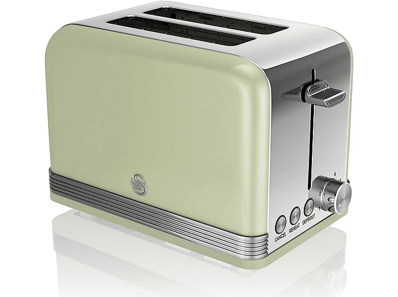 SWAN Retro ST19010GNEU Toaster Grün (800 Watt, Schlitze 2) MediaMarkt