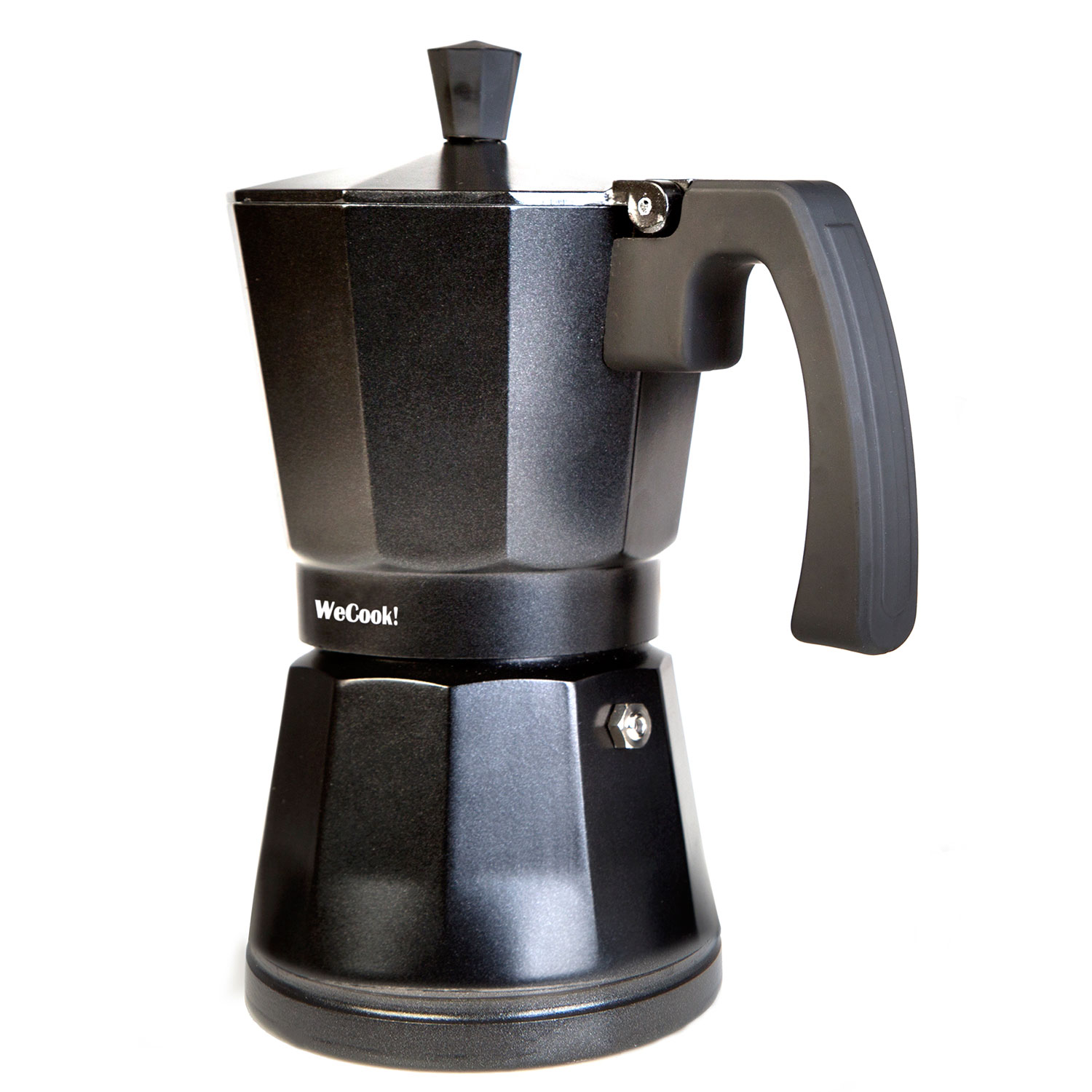 Cafetera tradicional | WECOOK! Luccia Italiana Express Inducción, 3 Tazas Café, Negro