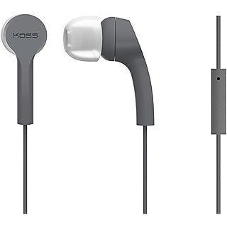 Auriculares de botón - KOSS KEB9i, Intraurales, Gris