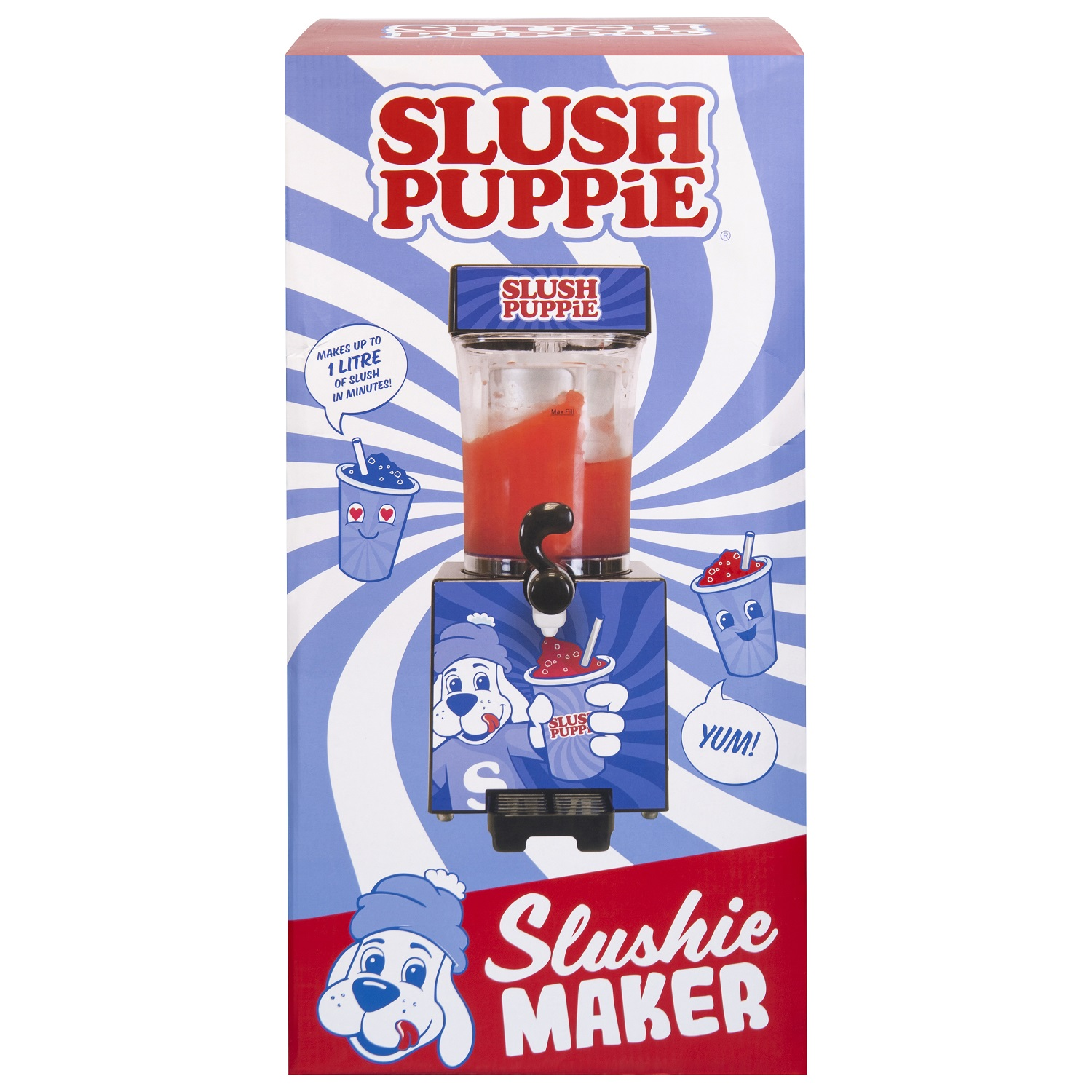 FIZZ CREATIONS SLUSH Eismaschine (20 Maker PUPPiE Slushie XL - 1L Watt, Blau)