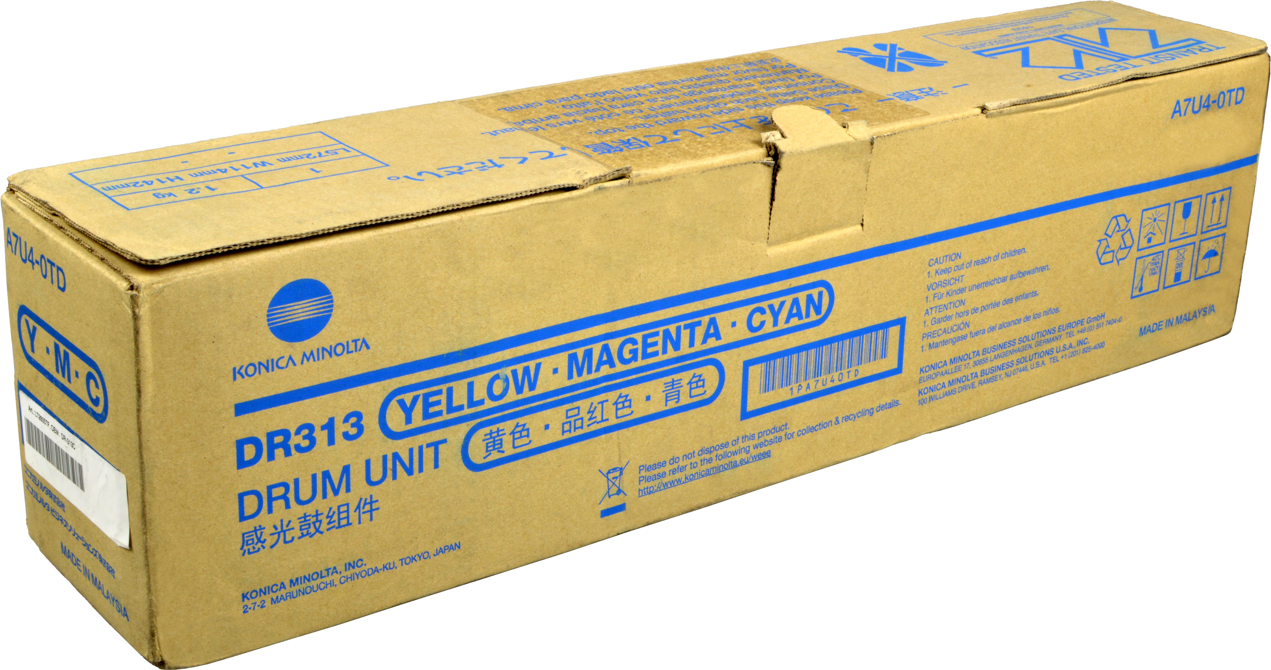 magenta, MINOLTA DR-313C Trommel KONICA (A7U40TD) cyan, yellow