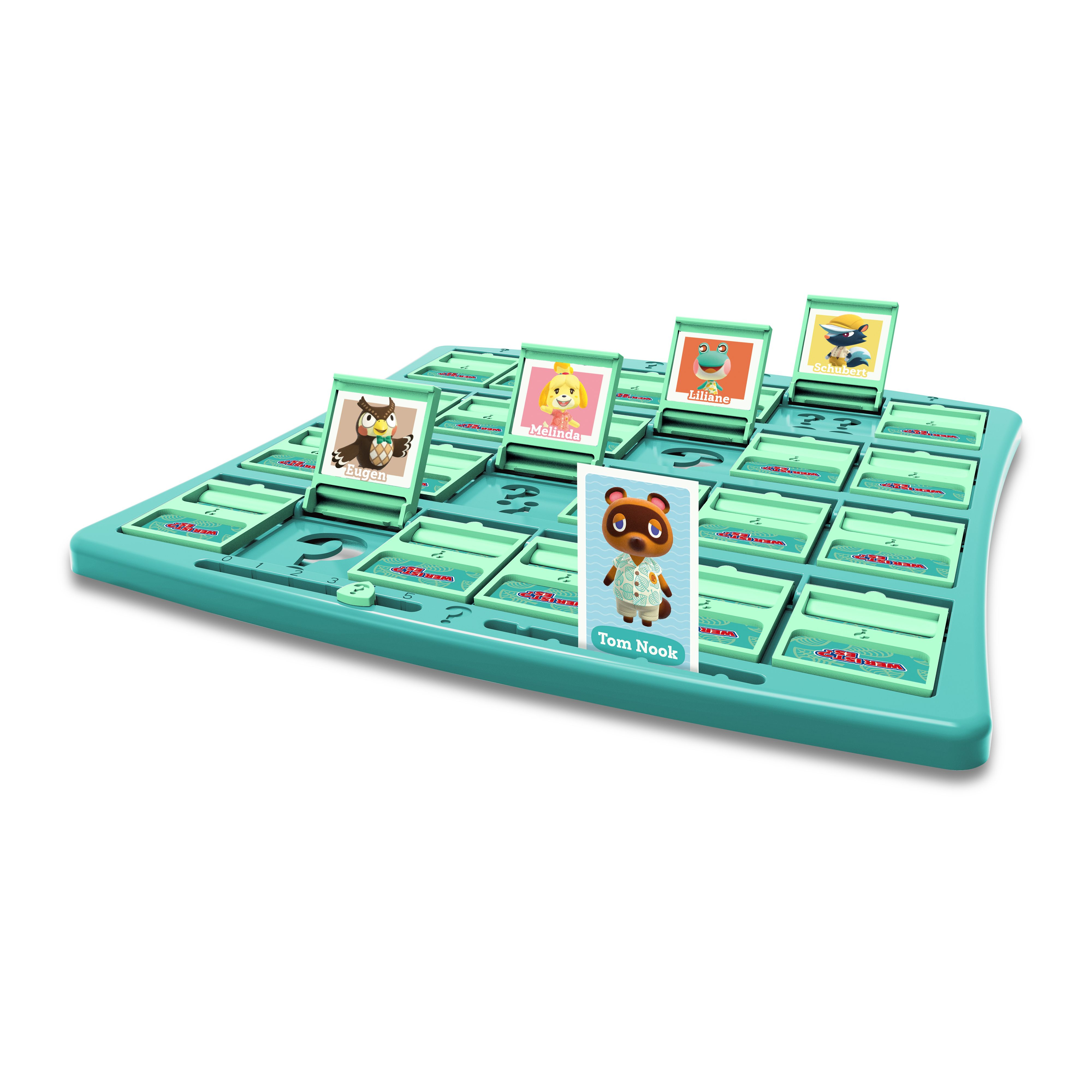 Animal Crossing Wer bin ich? Spiel, mit Tom Nook Karte in der Mitte.