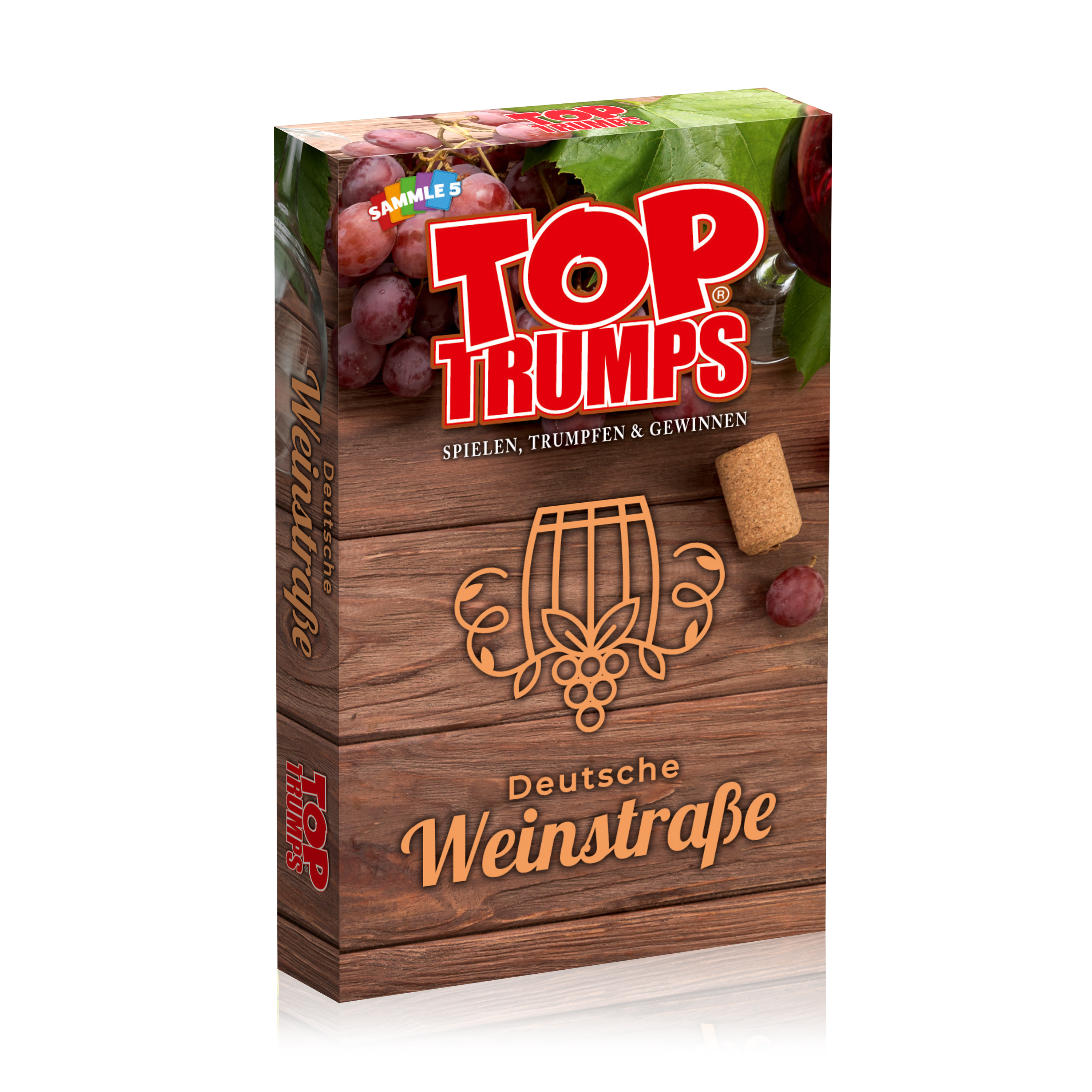 WINNING MOVES Monopoly Brettspiel - Deutsche Weinstrasse Top Trumps inkl