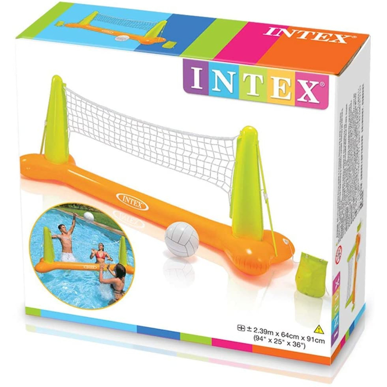 inkl. Poolspiel - Ball Poolgame (239x64x91cm) INTEX Volleyball
