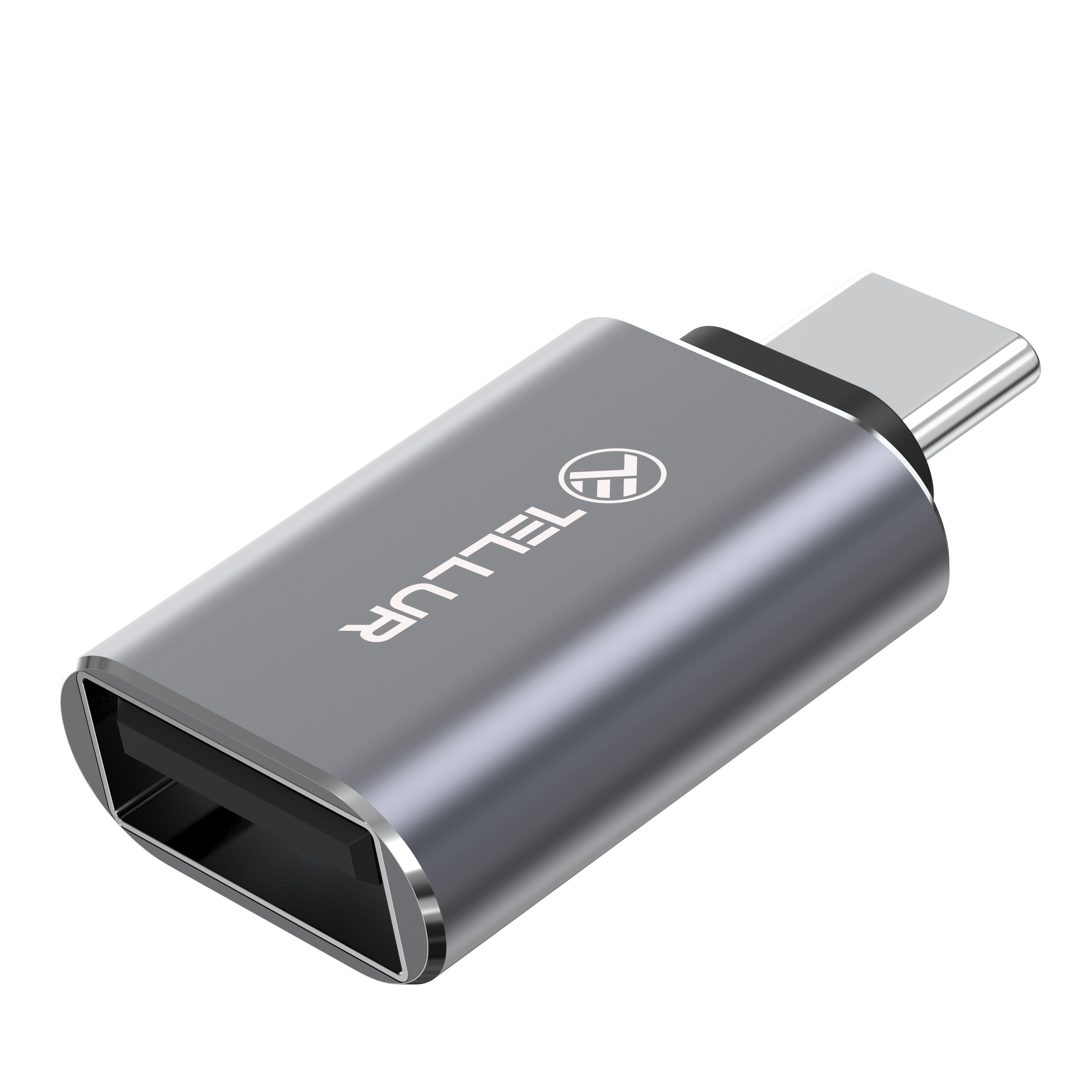 USB-C-zu-USB-A TELLUR Adapter, Grey
