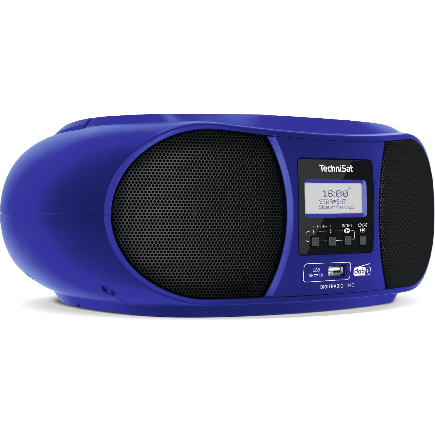 TECHNISAT DigitRadio 1990 DAB-Radio, FM, blau Bluetooth