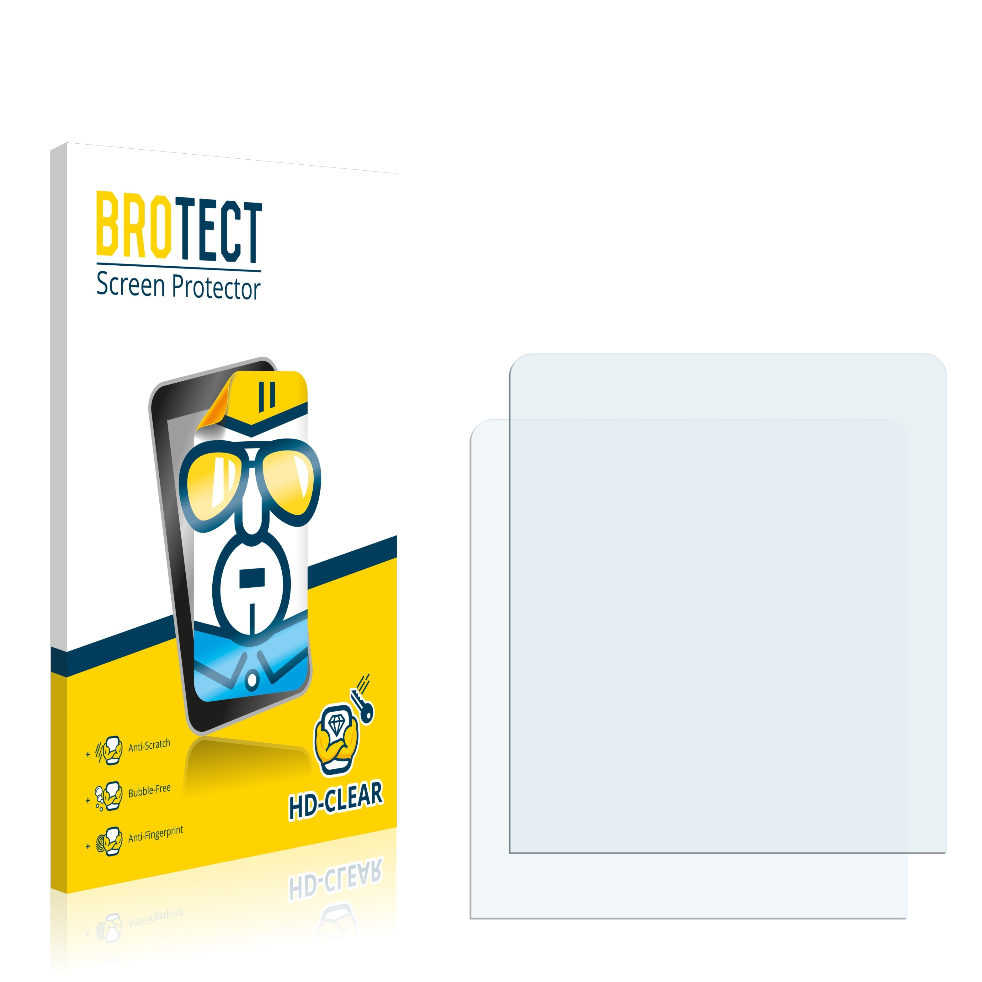 BROTECT 2x klare Schutzfolie(für Bosch 200 Wallscanner) C D-tect