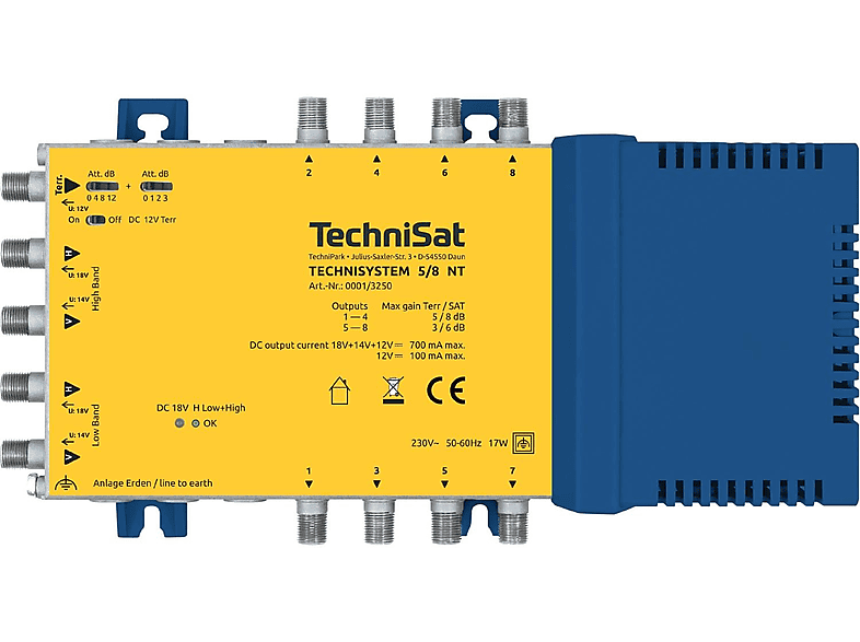 TECHNISAT TECHNISYSTEM 5/8 NT SAT-Zubehör | Adapter & Kabel