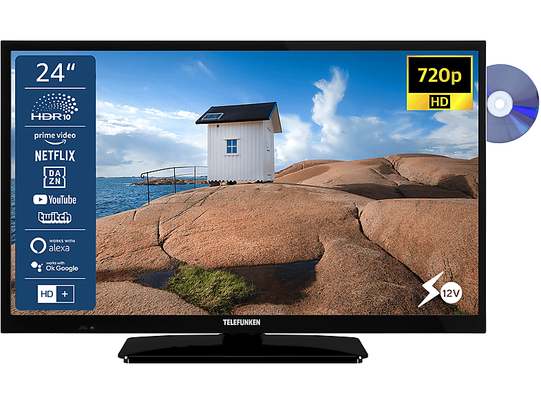 Zoll TV TELEFUNKEN TV) XH24SN550MVD SMART 24 (Flat, / LED 60 HD-ready, cm,