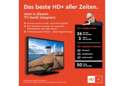 TV) SATURN HD-ready, 60 | XH24SN550MVD TV Zoll 24 SMART (Flat, TELEFUNKEN / LED cm,