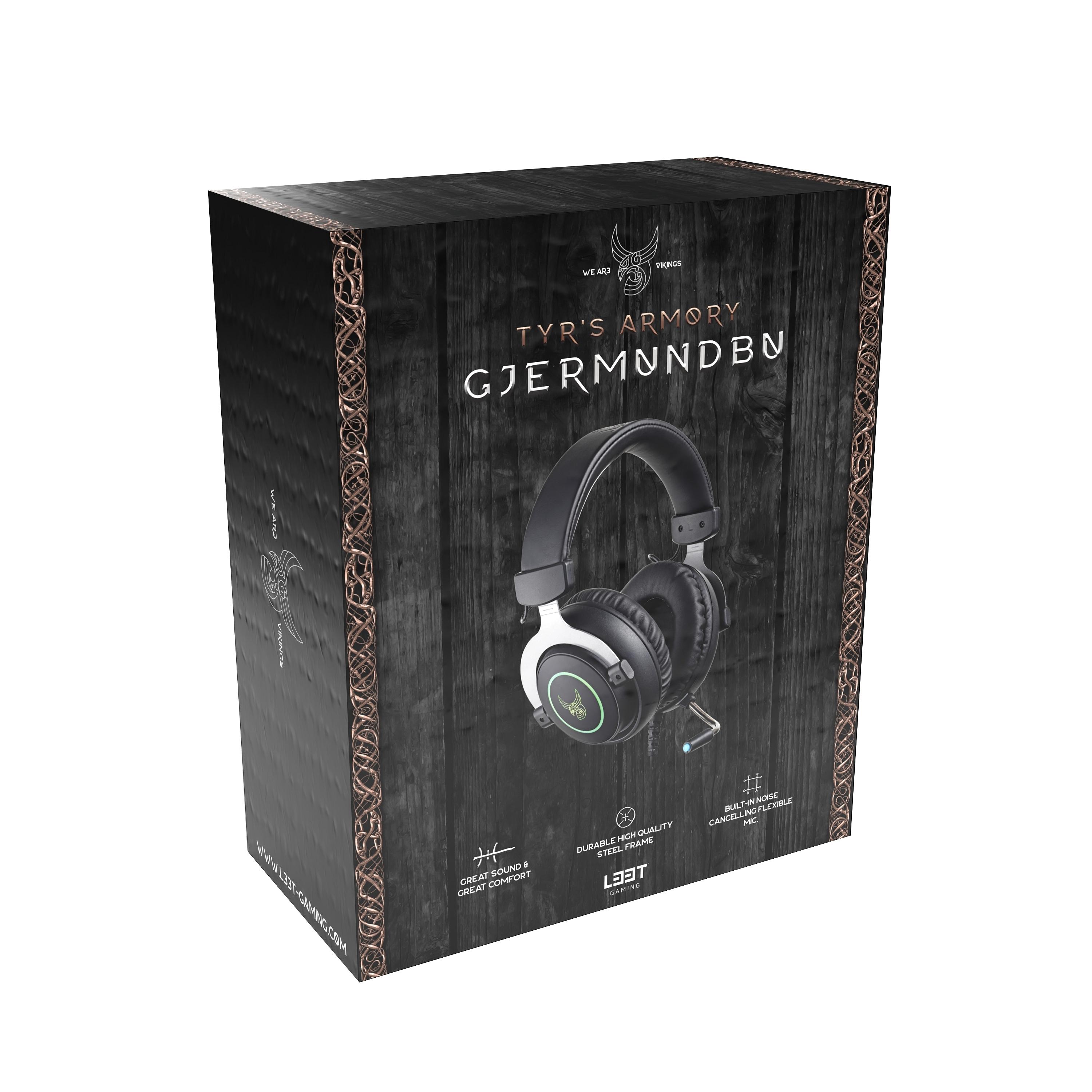 Gaming schwarz L33T 160396, Headset Over-ear