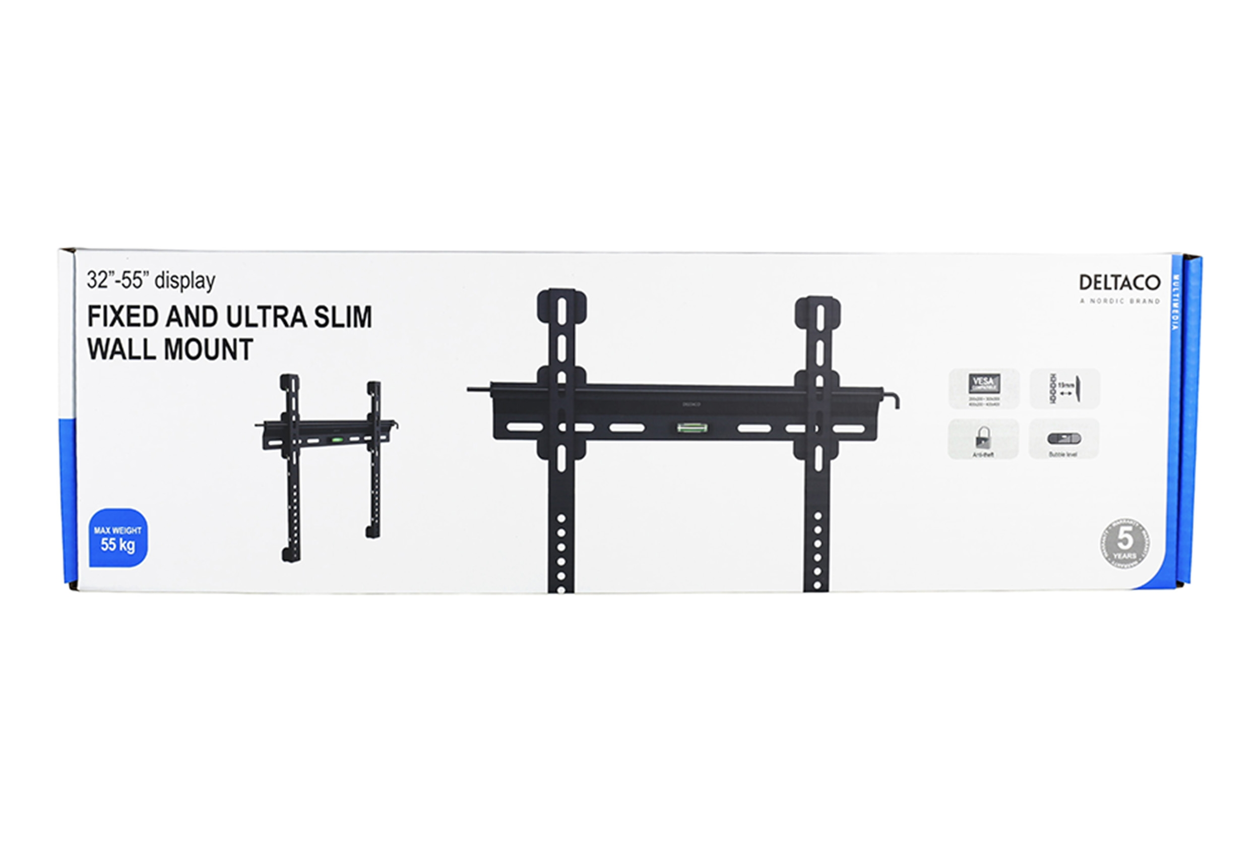 DELTACO ARM-1102 Wandhalterung, schwarz