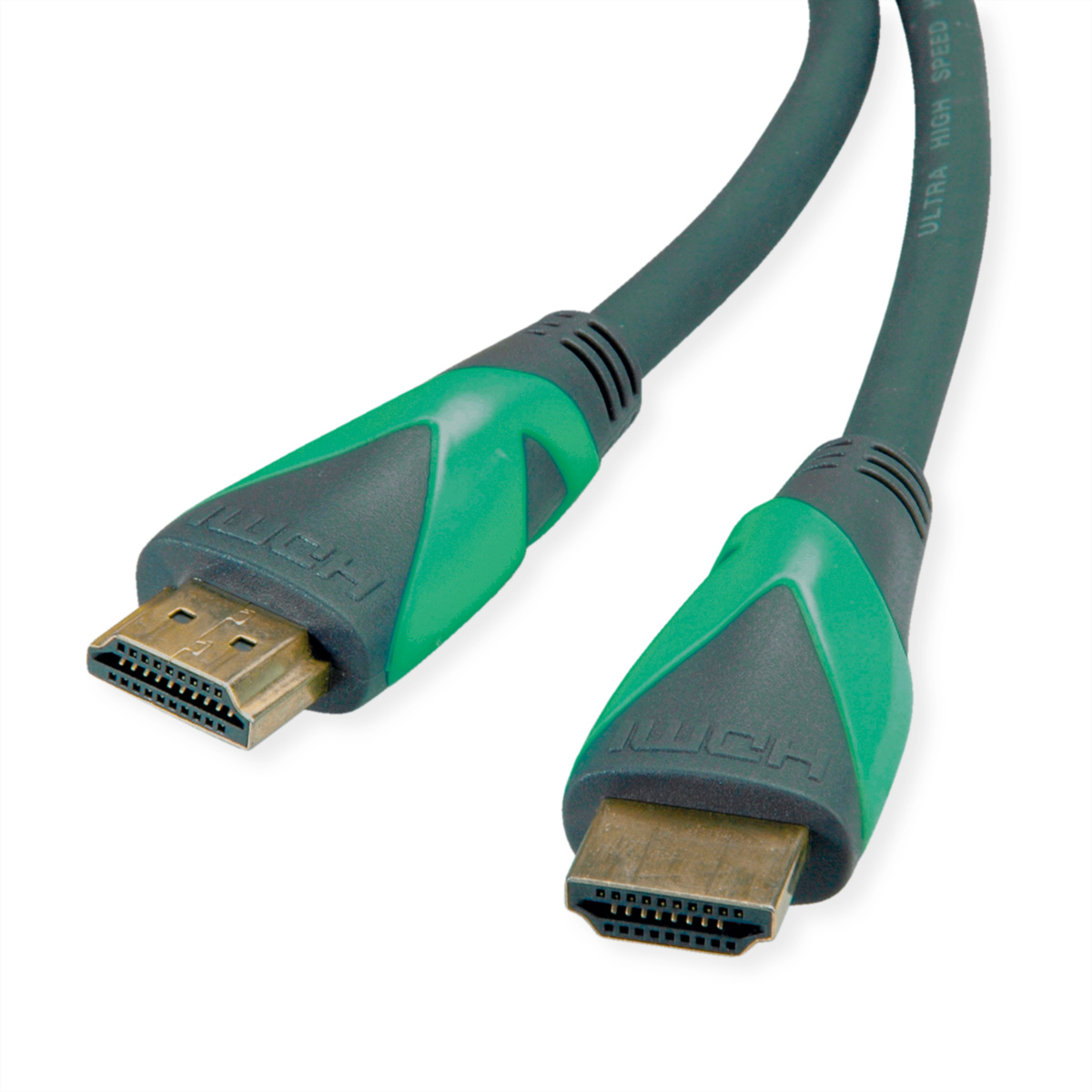 Ultra HD Kabel ROLINE GREEN mit HD mit ST/ST 8K HDMI Ethernet, HDMI ATC Kabel Ultra Ethernet