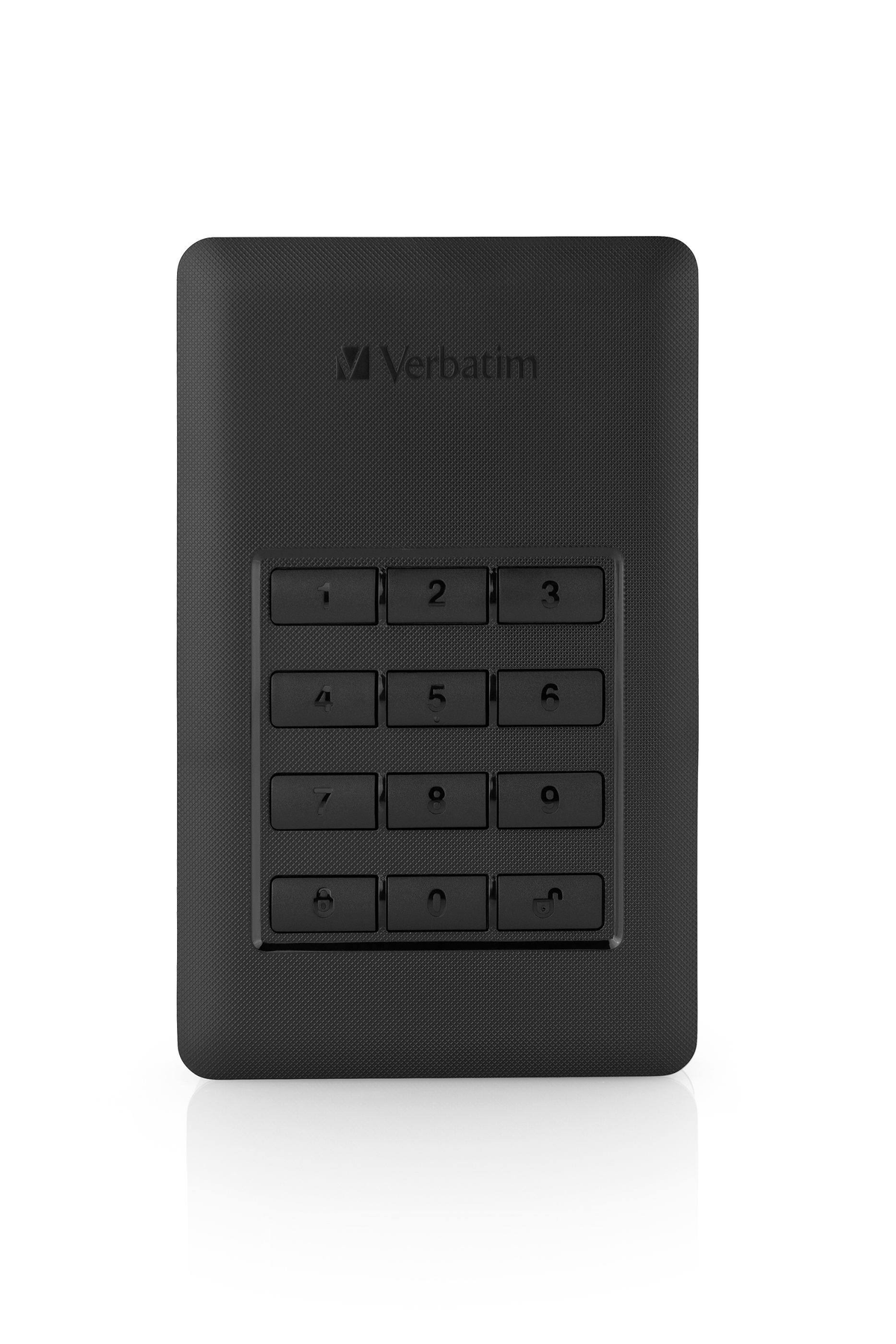 2TB 53403 WITH PORTABLE extern, SECURE USB Zoll, Schwarz/Silber KEYPAD, HDD 3.1 2000 HDD, 2,5 GB SSD, VERBATIM