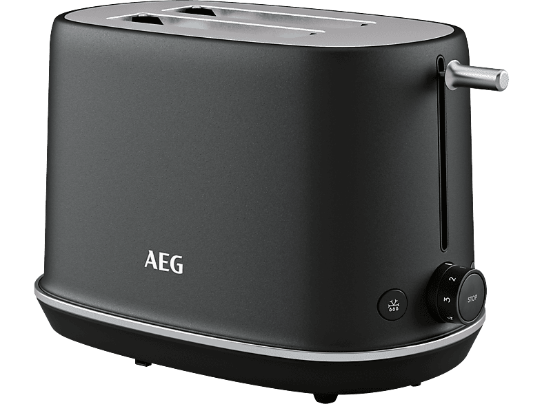 AEG Toaster T716BP Gourmet 7 Toaster Black Pearl (980 Watt, Schlitze 2) MediaMarkt