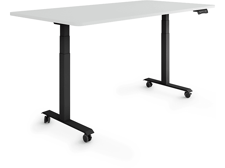 ESMART EZX-132BG auf Rollen 160 x 80 cm elektrisch höhenverstellbarer Schreibtisch
