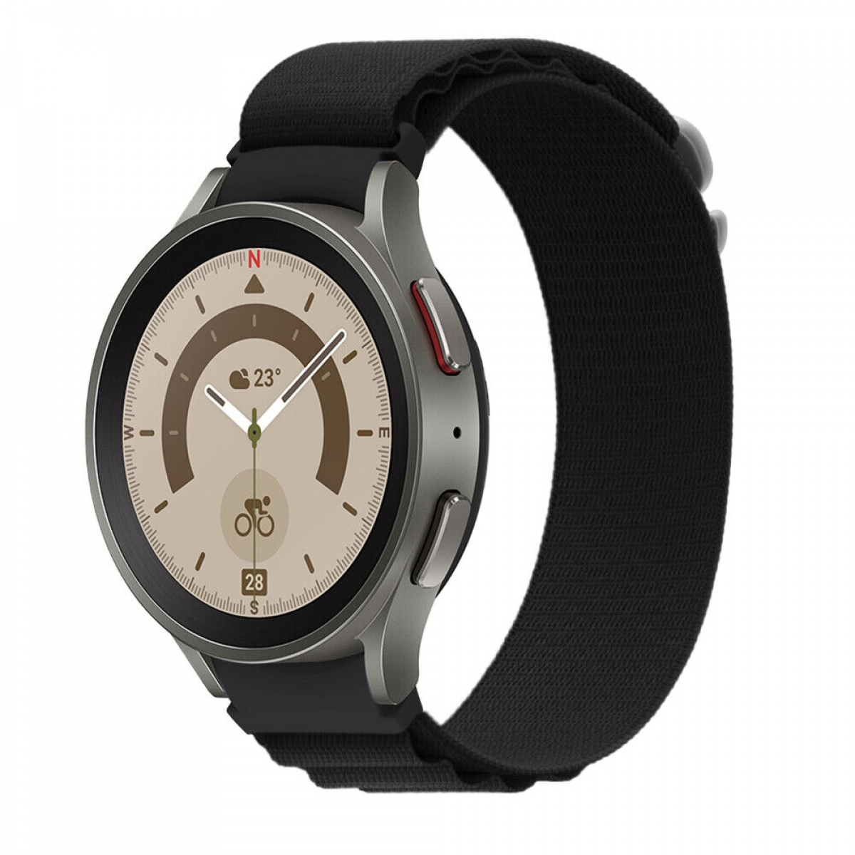 CASEONLINE Artic, Smartband, Samsung, Galaxy (45mm), Schwarz Pro Watch 5