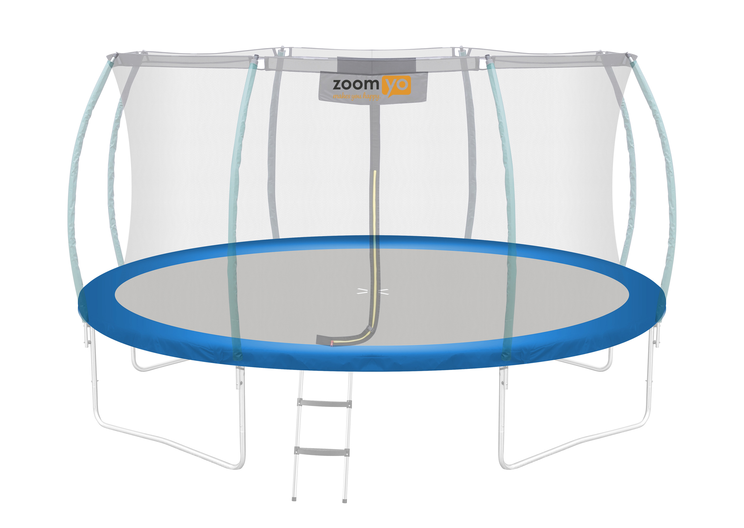 ZOOMYO Randabdeckung , geeignet blau Seitenabdeckung, mit Garten-Trampoline cm 430 Durchmesser für