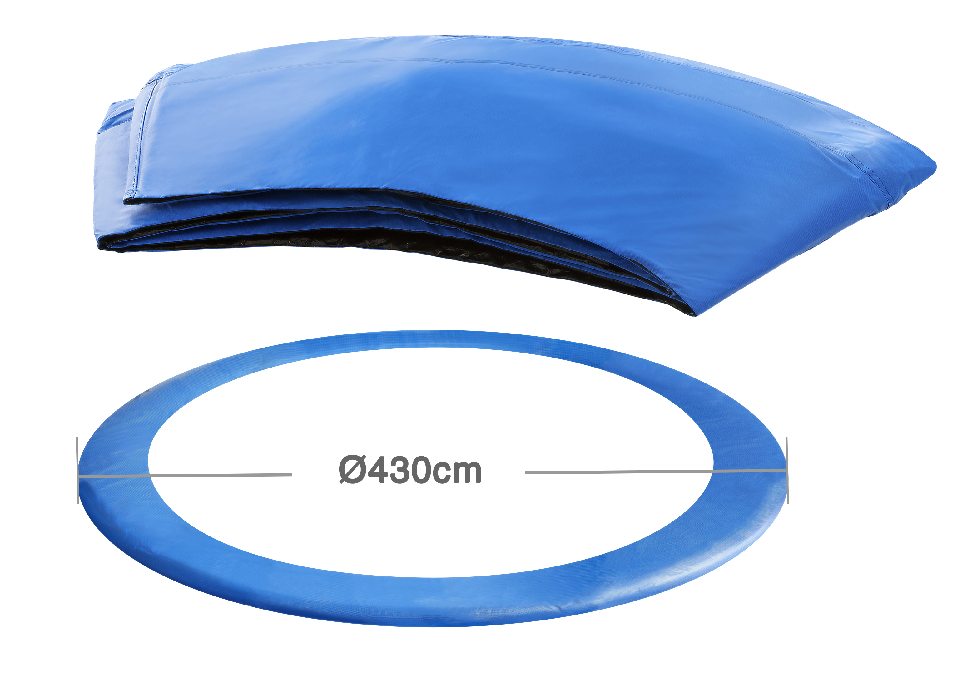 ZOOMYO Randabdeckung , geeignet blau Seitenabdeckung, mit Garten-Trampoline cm 430 Durchmesser für