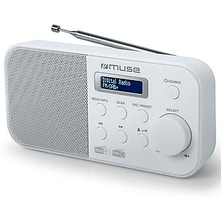 MUSE M-109 DBW Radio DAB+/FM, DAB+/FM RDS, DAB+, weiß