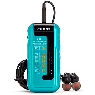 Radios  - aiwa RS-22 Turquesa / Radio portátil AIWA, Azul