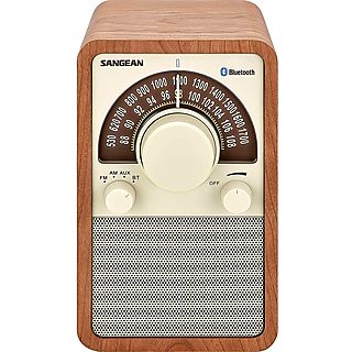 Radios  - Sangean WR-15BT Walnut / Radio de estantería SANGEAN, Madera