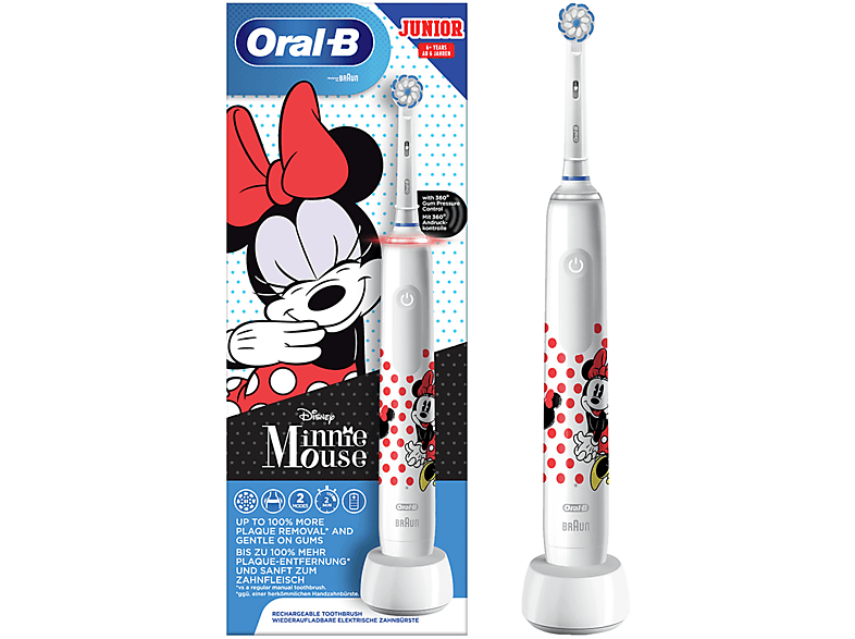 weiß ORAL-B Mouse Minnie Junior Zahnbürste Elektrische
