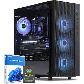 PC Gaming - SEDATECH Intel i3-10100F, Intel i3-10100F 4x 3.6Ghz (max 4.3Ghz), 8 GB RAM, 500 GB SSD, GeForce® GTX 1650 SUPER™, Windows 11 Home (64 Bit), Windows 11 Home multilingüe, Negro