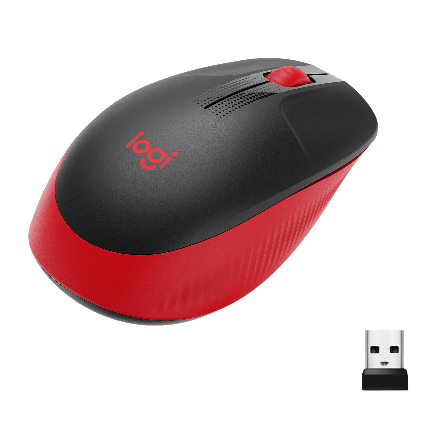 LOGITECH M190 Kablosuz Mouse Kırmızı