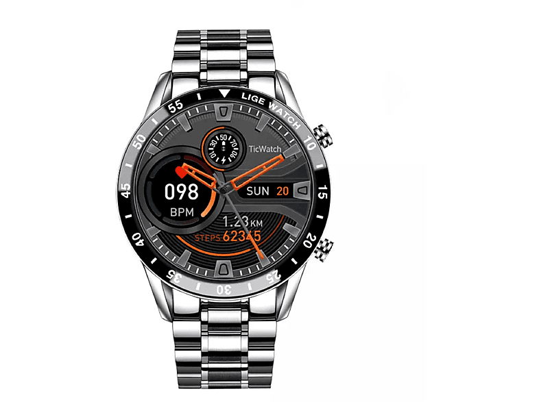 LIGE BW 0189 Smartwatch Metallic, Silver