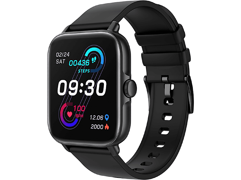 KAREN M Y22 Smartwatch Black Silicone
