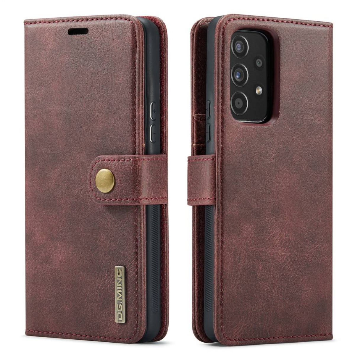 DG MING 2in1, Samsung, Bookcover, Rot 5G, Galaxy A53
