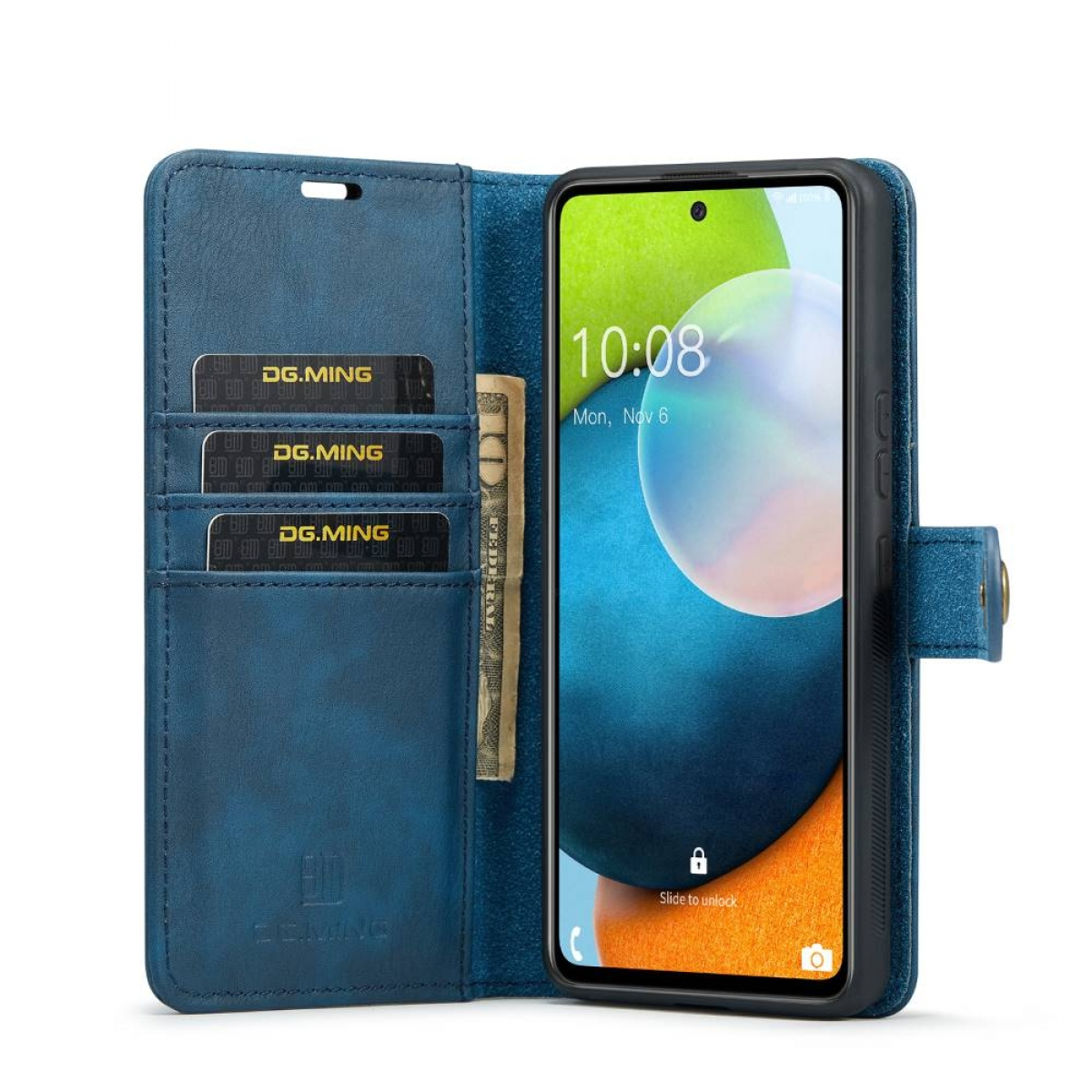 DG MING Blau Galaxy A53 5G, Samsung, 2in1, Bookcover