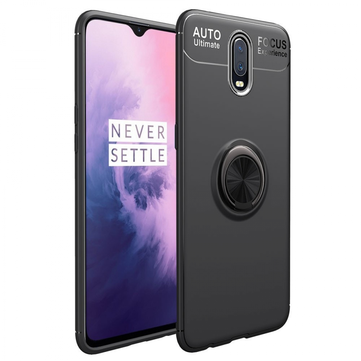 CASEONLINE Ring, Backcover, OnePlus, OnePlus Schwarz 7