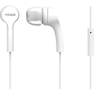 Auriculares con cable - KOSS KEB9i, Intraurales, Blanco