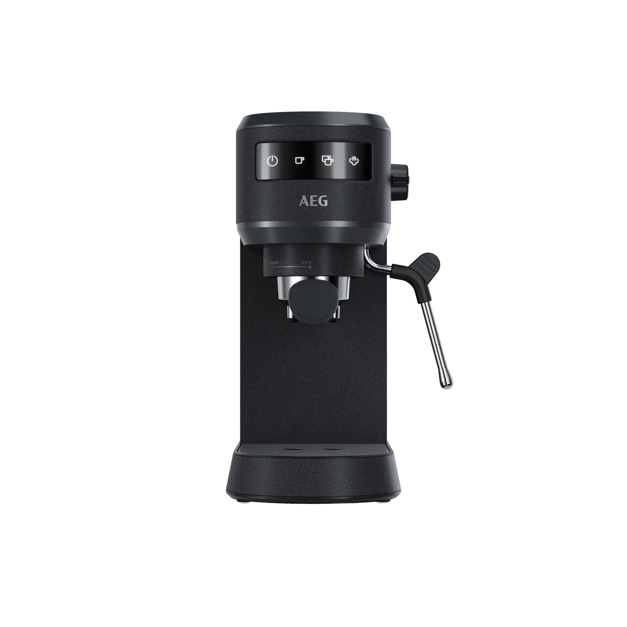 AEG Espresso Siebträgermaschine Pearl Espressomaschine 6 Pearl EC6-1-6BST Black Black Gourmet