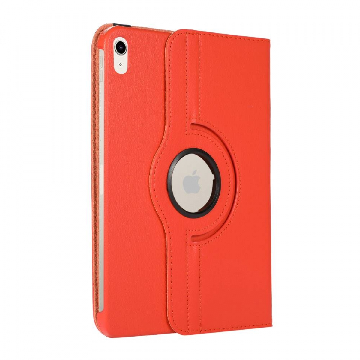 Apple Drehbar für Leather, Tablethülle Synthetic Full Cover Orange CASEONLINE 360