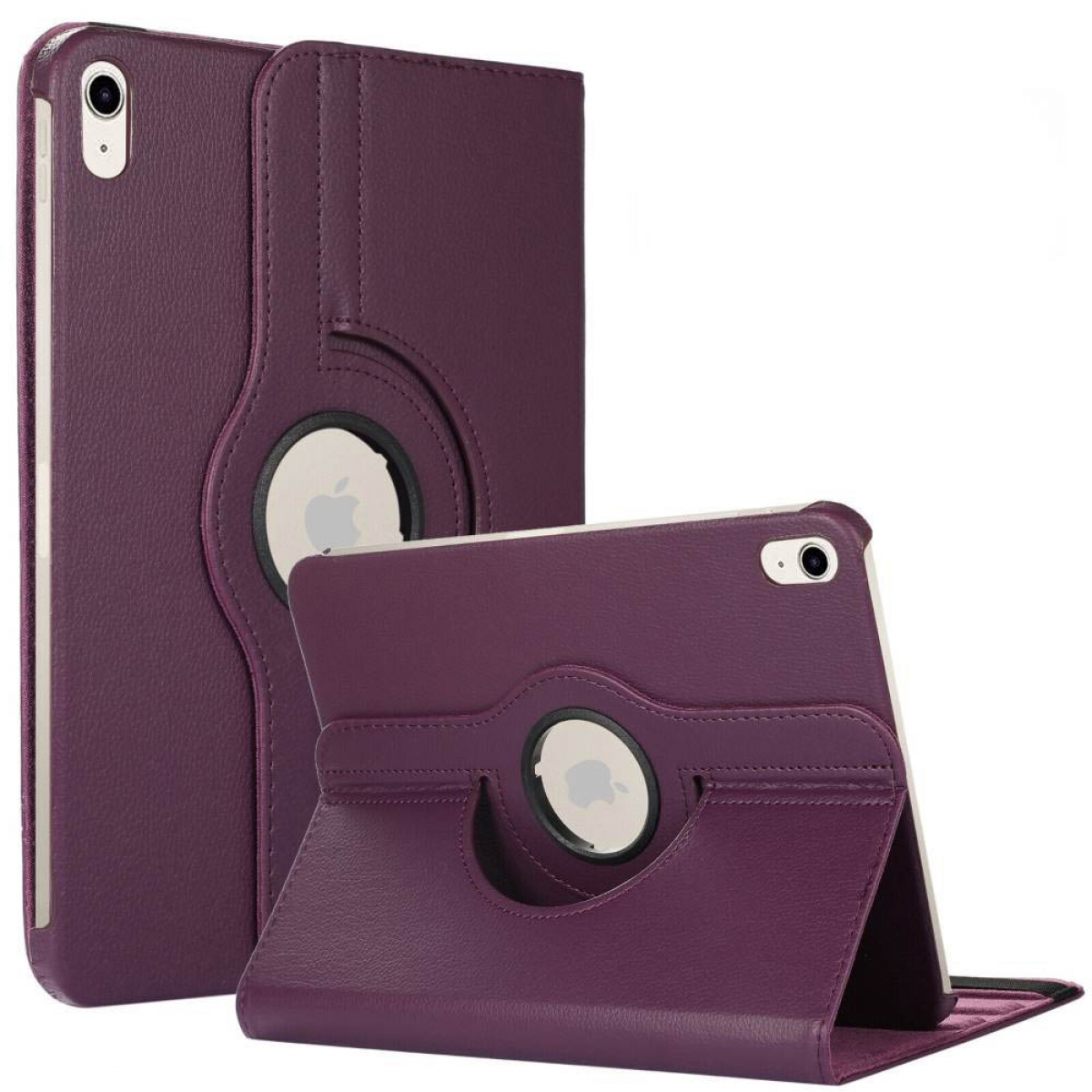 CASEONLINE 360 Drehbar für Apple Synthetic Tablethülle Violett Cover Leather, Full